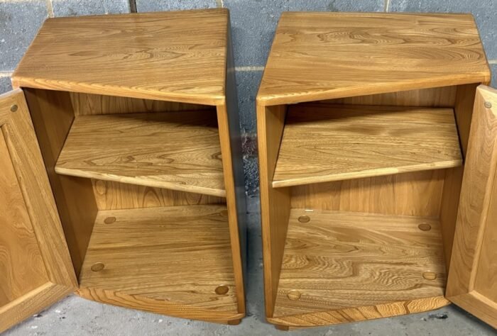 Pair of Modern Ercol Bedside Cabinets Single Door, Clean Condition - Image 5