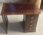 Superb Small Mahogany Arts Crafts Victorian Writing Desk - Image 3