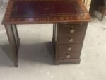 Superb Small Mahogany Arts Crafts Victorian Writing Desk - Image 5