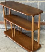 Fine Retro Ercol Trolley Display Stand / Room Divider Solid Elm & Beech - Image 3
