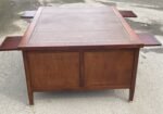 Amazing Large Victorian Style Mahogany Partners Desk 10 Drawers - Image 3