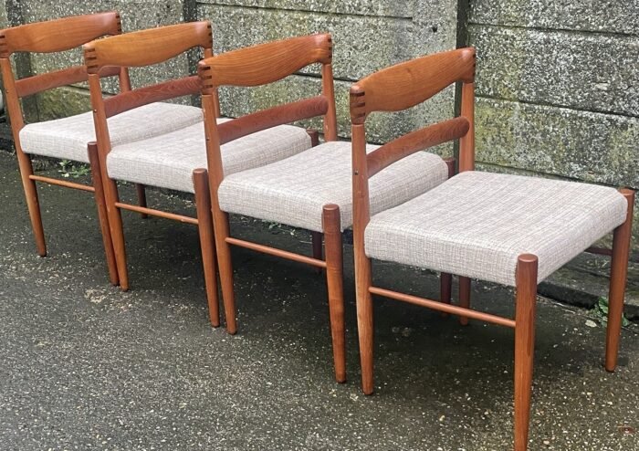 Rare Danish Bramin Teak Dining Chairs H W Klein Mid Century - Image 2