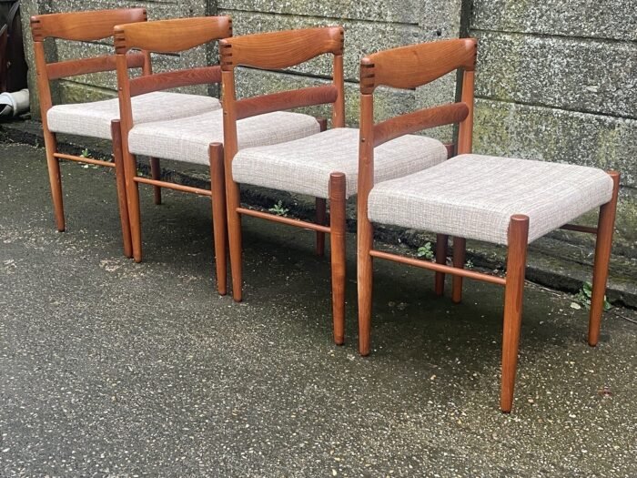 Rare Danish Bramin Teak Dining Chairs H W Klein Mid Century - Image 3