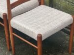Rare Danish Bramin Teak Dining Chairs H W Klein Mid Century - Image 4