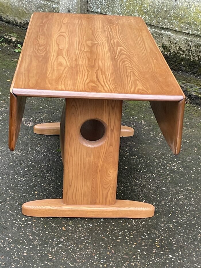 Modern Rare Ercol Extending Coffee Table Solid Ash - Image 2