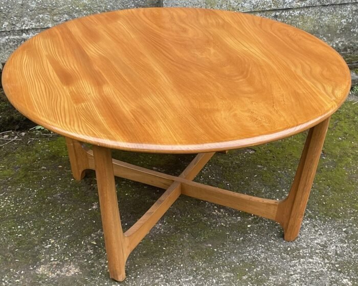Superb Rare Retro Ercol Coffee Table Elm Beech Mid Century - Image 4