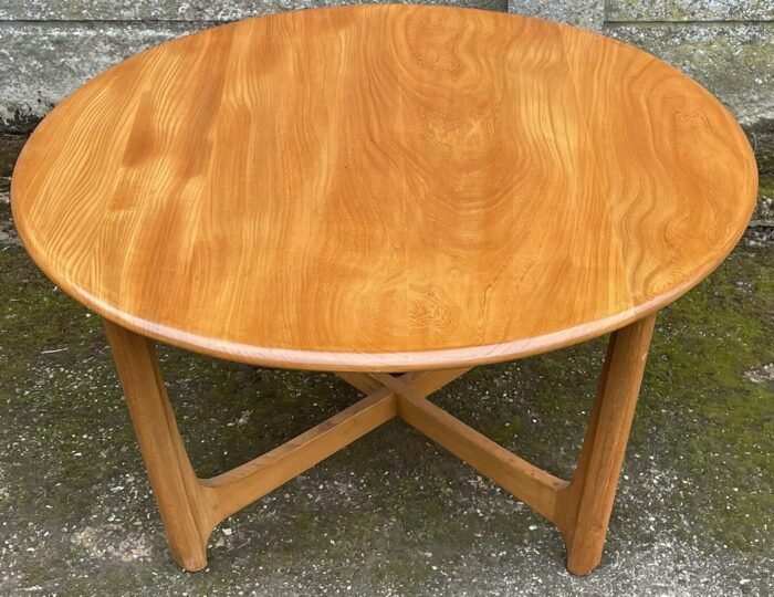 Superb Rare Retro Ercol Coffee Table Elm Beech Mid Century - Image 5