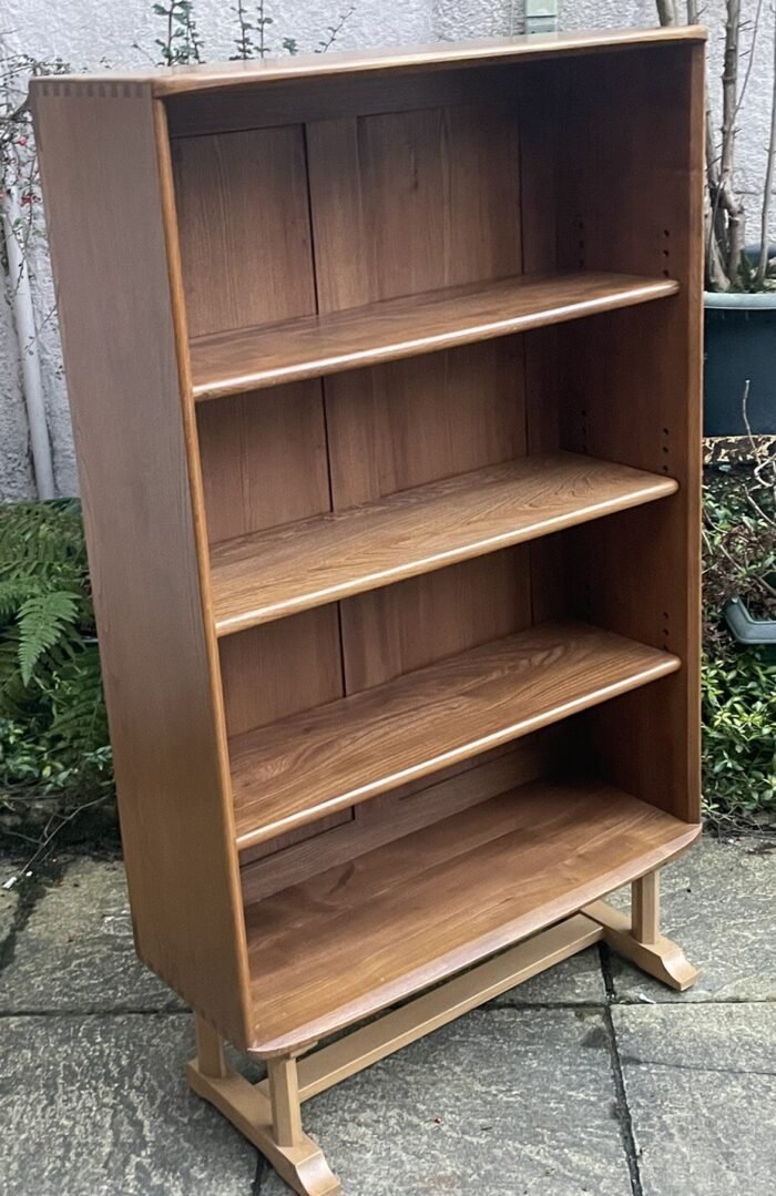 Stunning Rare Retro Ercol Windsor Bookcase Solid Elm Mid Century - Image 5