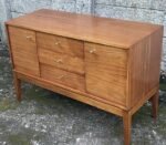 Quality Small Danish Style Uniflex Teak Sideboard  Description - Image 2