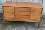 Quality Small Danish Style Uniflex Teak Sideboard  Description - Image 3