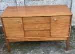 Quality Small Danish Style Uniflex Teak Sideboard  Description - Image 4