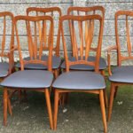 Superb Set of 6 Danish Teak Koefoed Dining Chairs