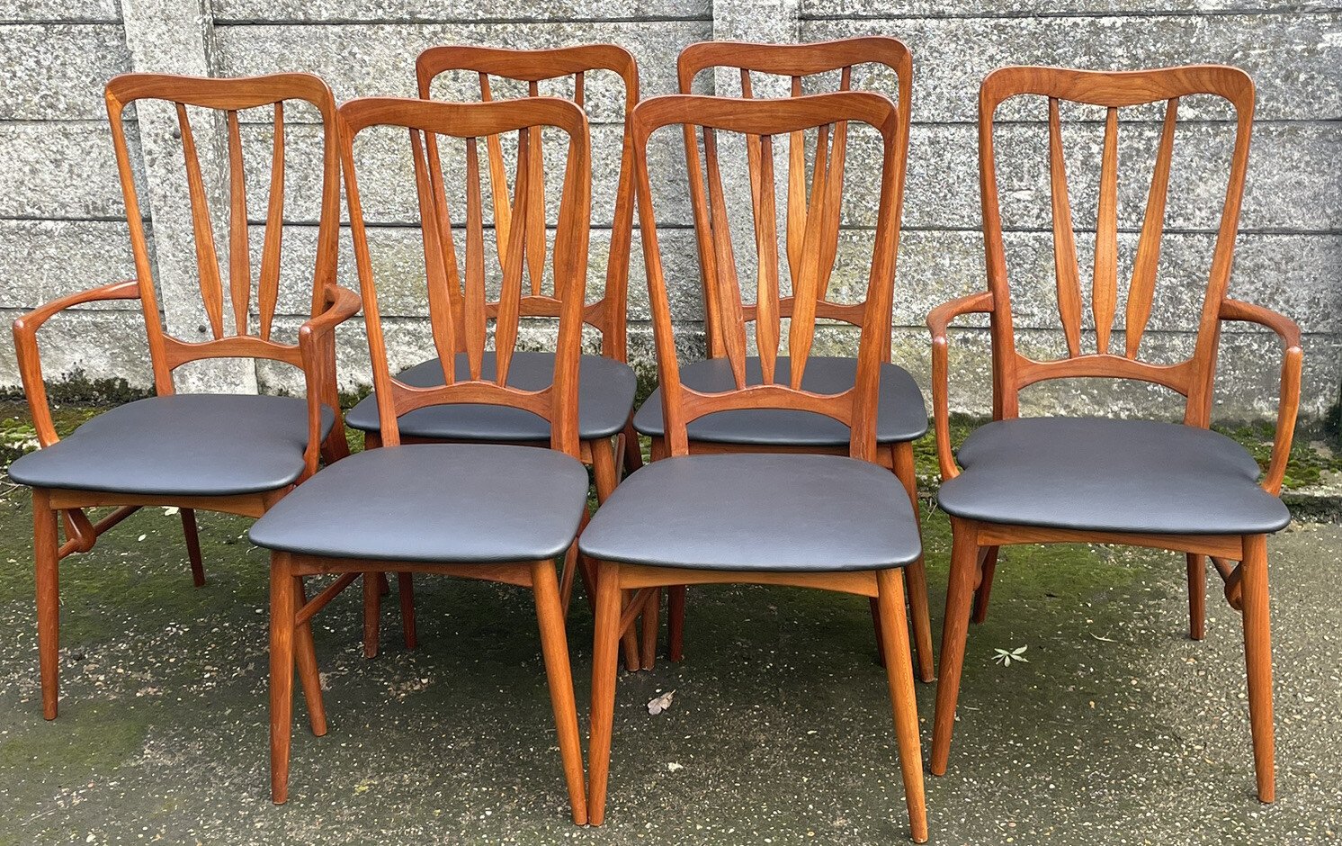 s-l1600-1157.jpg Superb Set of 6 Danish Teak Koefoed Dining Chairs - Image 1