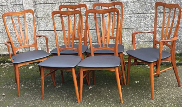 Superb Set of 6 Danish Teak Koefoed Dining Chairs - Image 3