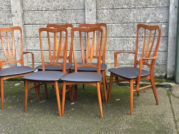 Superb Set of 6 Danish Teak Koefoed Dining Chairs - Image 4