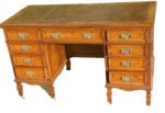 Rare Victorian Arts & Crafts Pollard Oak Writing Desk Smee & Cobay London - Image 2