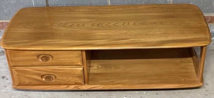 Modern Ercol Minerva TV Cabinet Coffee Table - Image 3