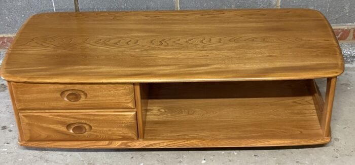 Modern Ercol Minerva TV Cabinet Coffee Table - Image 4