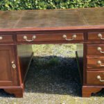 Victorian Arts & Crafts Mahogany Partners Desk