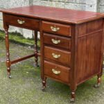 Victorian Mahogany Writing Desk Antique Small Office Desk