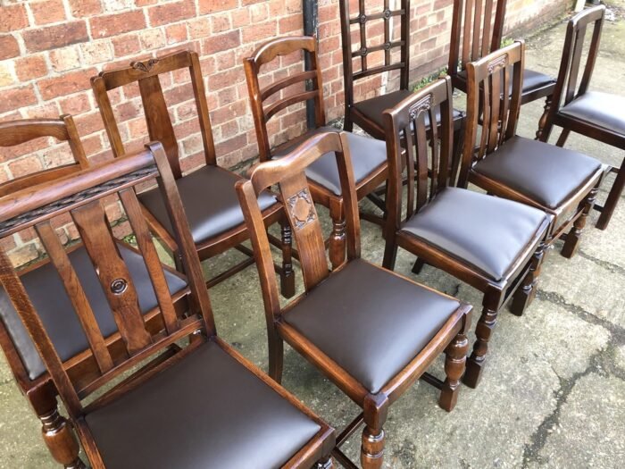 Vintage 1920s Oak Dining Chairs for Pubs, Cafés & Restaurants - Image 2
