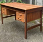 Superb Retro Danish Teak Writing Desk - Image 2
