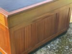 Superb Mid Century Mahogany Pedestal Desk with Leather Top - Image 3