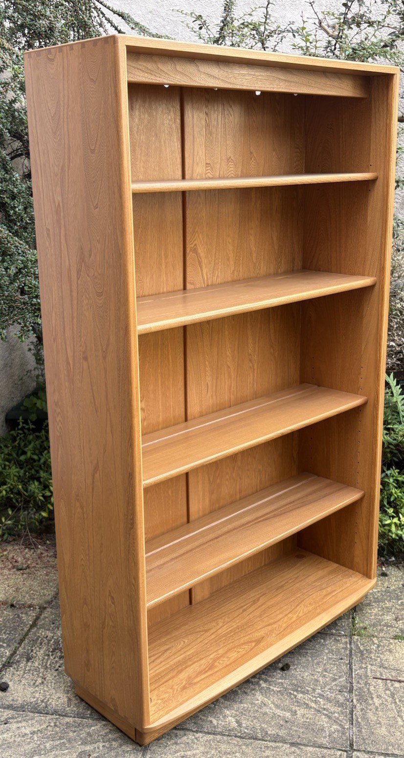 s-l1600-127.jpg Rare Modern Ercol Windsor Bookcase 4 Adjustable Shelves Excellent Condition - Image 1