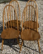 Superb Set of 4 Ercol Blond Quaker Dining Chairs - Image 3