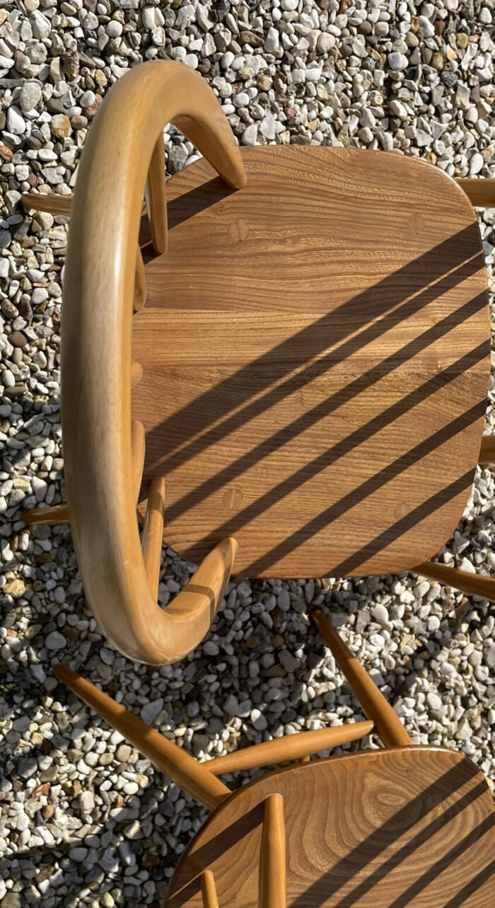 Superb Set of 4 Ercol Blond Quaker Dining Chairs - Image 5