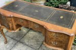 Rare Art Deco Walnut Bird's Eye Maple Writing Desk - Image 2