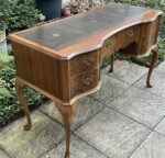 Rare Art Deco Walnut Bird's Eye Maple Writing Desk - Image 5