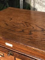 Rare Arts & Crafts Oak Tambour Filing Cabinet with 16 Trays - Image 3