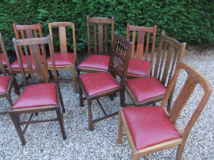 Vintage 1920s Oak Dining Chairs for Pubs, Cafés & Restaurants - Image 2