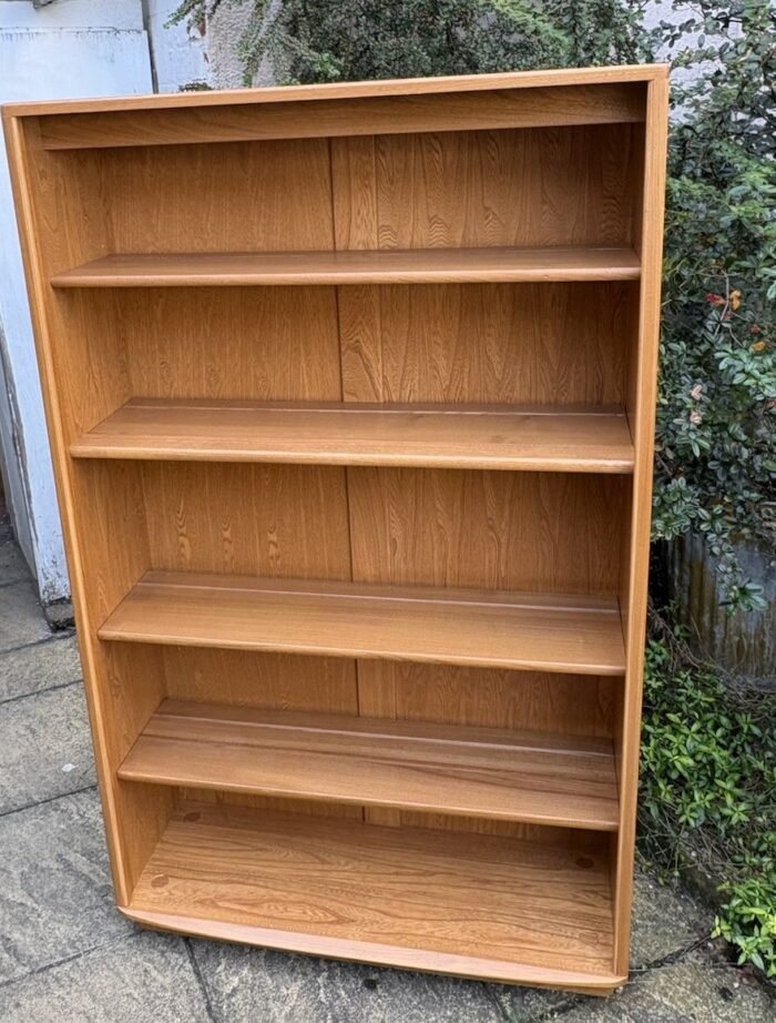 Rare Modern Ercol Windsor Bookcase 4 Adjustable Shelves Excellent Condition - Image 5