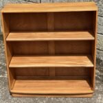 Stunning Modern Ercol Bookcase Solid Elm 2 Adjustable Shelves Excellent Condition