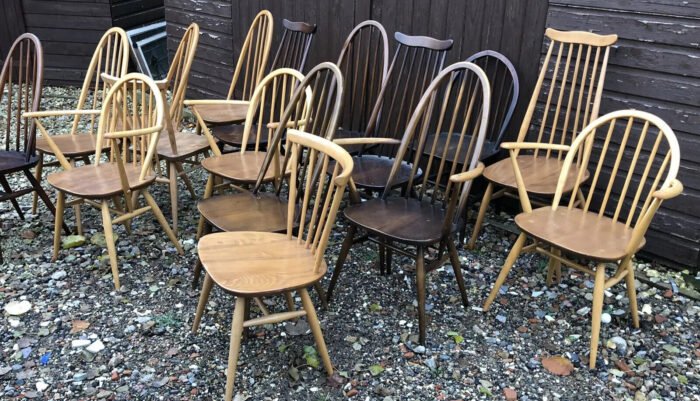 Large Selection of Ercol Dining Chairs 80+ Available - Image 3