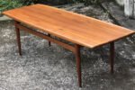 Vintage Danish Poul Jensen Surfboard Teak Coffee Table Large Mid Century