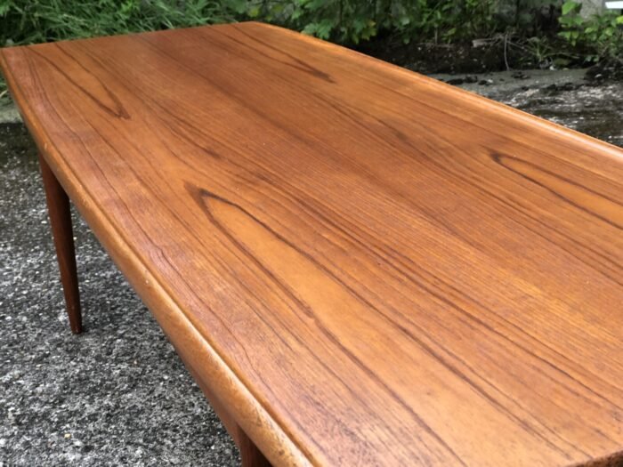 Vintage Danish Poul Jensen Surfboard Teak Coffee Table Large Mid Century - Image 5