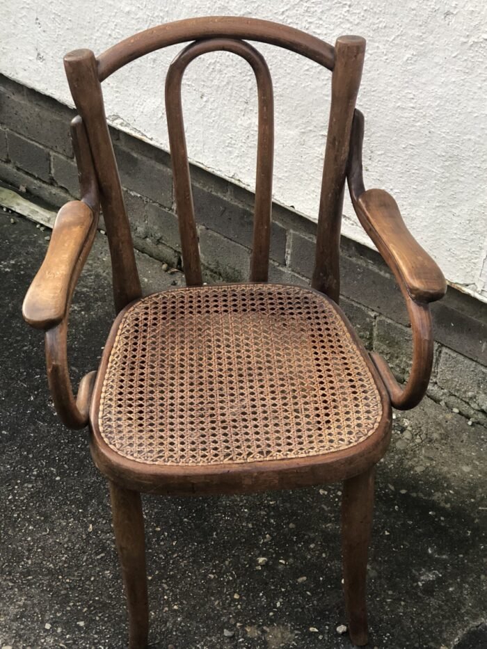 Rare Thonet Model 18 Child's Bentwood Chair with Cane Seat - Image 3
