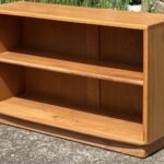 Stunning Rare Ercol Windsor Bookcase Low Design, Solid Elm, Clean Condition