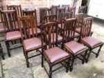 Refurbished 1920s Oak Dining Chairs for Pubs Restaurants & Cafés