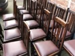 Refurbished 1920s Oak Dining Chairs for Pubs Restaurants & Cafés - Image 2