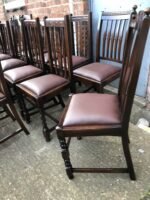 Refurbished 1920s Oak Dining Chairs for Pubs Restaurants & Cafés - Image 3