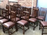 Refurbished 1920s Oak Dining Chairs for Pubs Restaurants & Cafés - Image 4