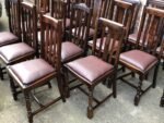 Refurbished 1920s Oak Dining Chairs for Pubs Restaurants & Cafés - Image 5