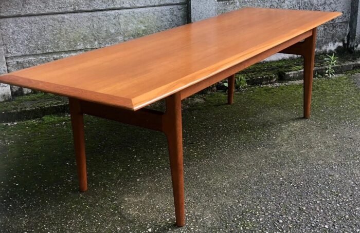 Retro Danish CFC Silkeborg Teak Coffee Table Large Mid Century Modern - Image 3