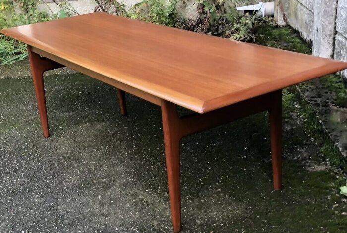 Retro Danish CFC Silkeborg Teak Coffee Table Large Mid Century Modern - Image 4