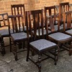 Refurbished 1920s Oak Dining Chairs for Pubs & Restaurants