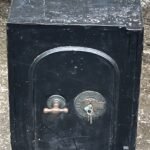 Antique Fire Resistant Home Office Safe with Keys